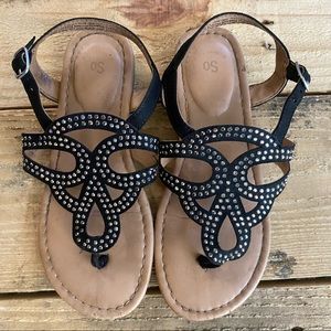 SO Girls Sparkle Strappy Sandals size 1